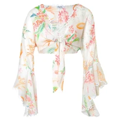 Discount - Top Paya - White Fresca Crop Tops