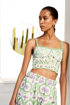 New - Top Tessa - Lilac Fruition Crop Tops
