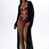 Clearance - Fortune Robe - Black Coverups