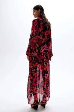 Clearance - Fortune Robe - Hibiscus Pink Coverups