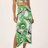 Hot - Haven Tie Detail Skirt - Fern Long Skirts