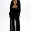 Discount - Mission Shirred Pants - Black Coverups | Pants