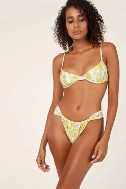Hot - Shrine Bra - Golden Print Bikini