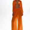 Best - Solace Button Up Shirt - Orange Coverups