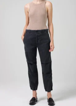 Discount - Agni Utility Trousers - Washed Black Pants