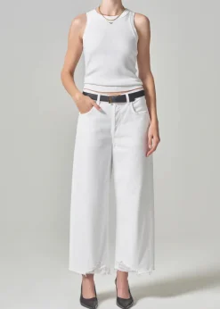 Discount - Ayla Raw Hem Crop - Harlow Flare | Crop