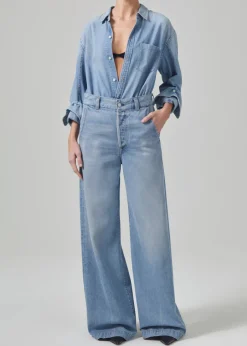 Sale - Beverly Trouser - Lune Flare | Denim