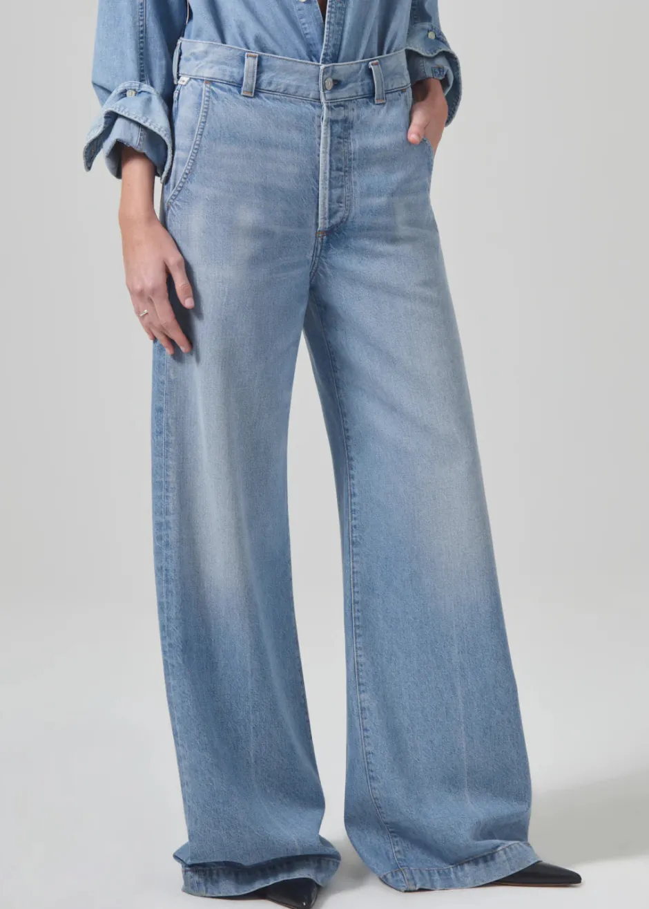 Sale - Beverly Trouser - Lune Flare | Denim