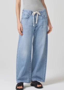 Hot - Brynn Drawstring Trouser - Blue Lace Flare | Pants