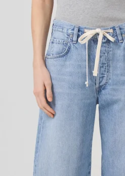 Hot - Brynn Drawstring Trouser - Blue Lace Flare | Pants