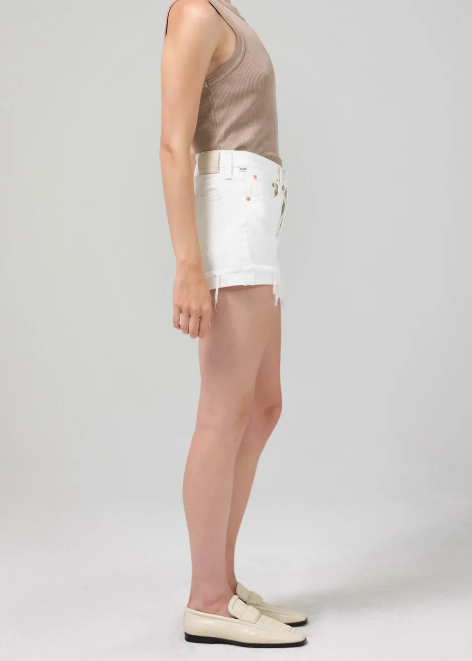 Hot - Frieda Cuff Shorts - Chalk Denim | All Denim