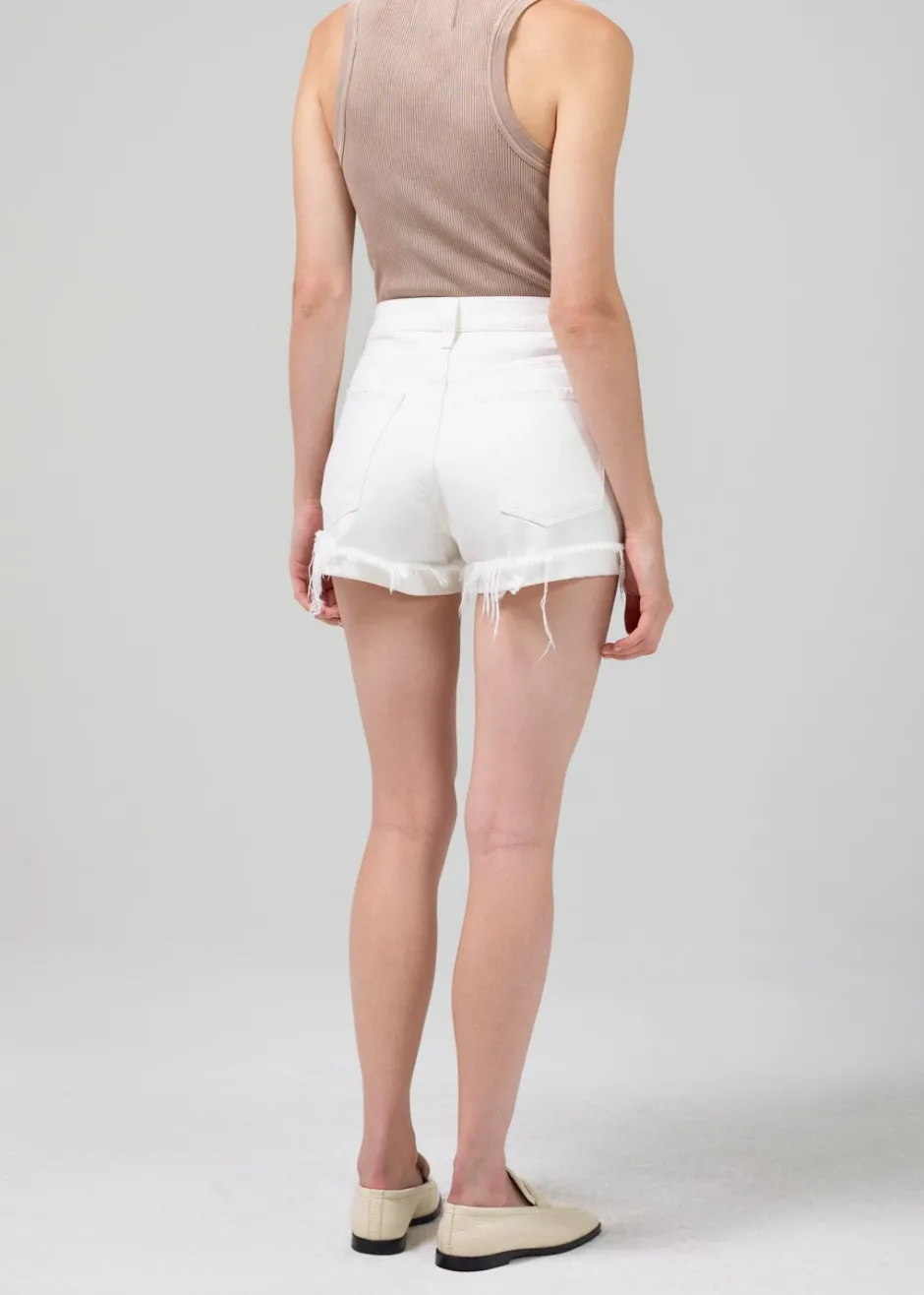 Hot - Frieda Cuff Shorts - Chalk Denim | All Denim