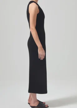 Discount - Isabel Tank Dress - Black Dresses | Midi