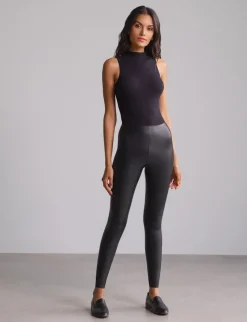 Hot - Faux Leather Leggings In Multiple Colors Pants