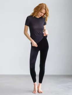 New - Velvet Legging - Black Pants