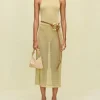 Online - Anura Knit Skirt - Gold Long Skirts