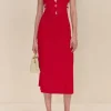 Hot - Evaleigh Knit Dress - Ghermez Midi | Midi Dresses