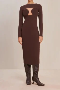 Online - Jenny Knit Dress - Java Dresses | Long Dresses