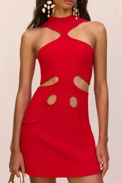 Clearance - Lillie Knit Dress - Red Mini Dresses | Dresses