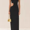 Fashion - Linnea Knit Dress - Black Midi | Midi Dresses