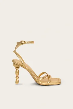Sale - Maddie Sandal - Gold Shoes