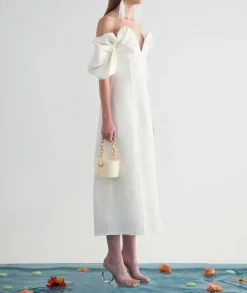 Fashion - Muna Dress - Off White Dresses | Midi