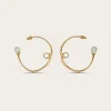Hot - Rena Earrings - Brushed Brass Jewelry