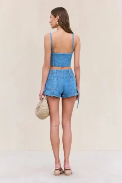 Hot - Shelley Short - Medium Stone Wash Shorts