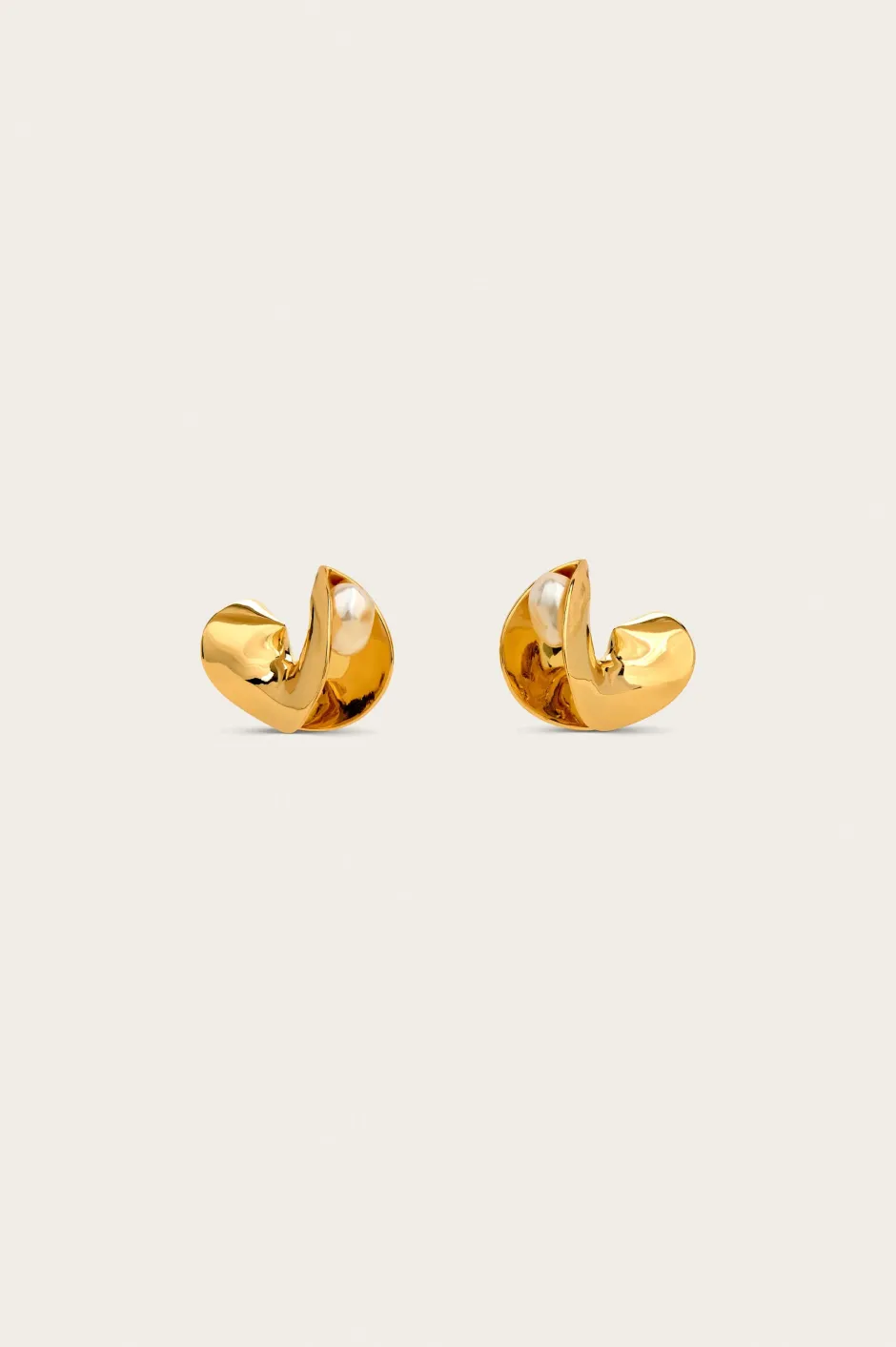 Clearance - Shira Earring - Shiny Brass Jewelry