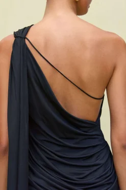 Hot - Sirena Dress - Black Midi | Midi Dresses