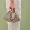 Outlet - Viera Rhinestone Wristlet - Sand Dollar Handbags