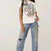 New - AC/DC Highway To Hell Tour Tee - Vintage White Graphic Tees