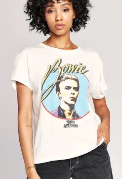 New - Bowie Young Americans Tour Tee - Vintage White Graphic Tees
