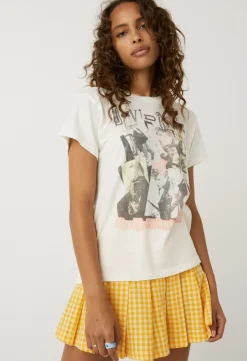 Clearance - David Bowie 1967 Tour Tee - Vintage White Graphic Tees