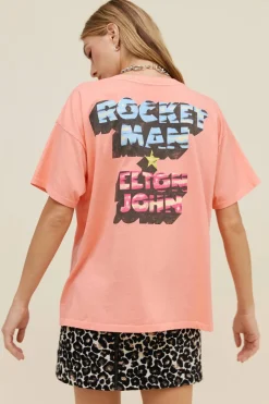 Best - Elton John Honky Chateau Merch Tee - Desert Flower Graphic Tees