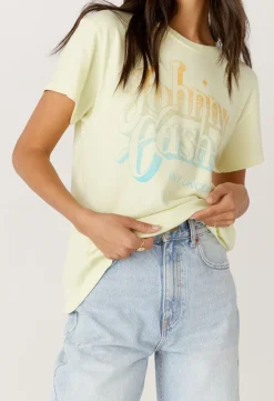 Hot - Johnny Cash A Thing Called Love Tour Tee - Tender Yellow Graphic Tees