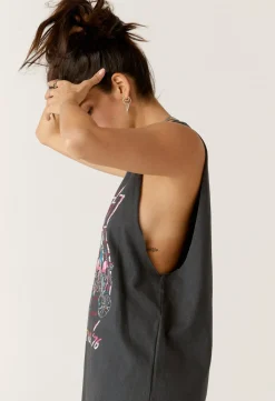 Sale - Kiss Bikers Boyfriend Muscle Tank - Vintage Black Graphic Tees