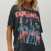 Sale - The Ramones Beat On The Brat Merch Tee - Vintage Black Graphic Tees