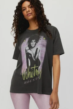 Sale - Whitney Houston Moment of Truth Merch Tee - Pigment Black Graphic Tees