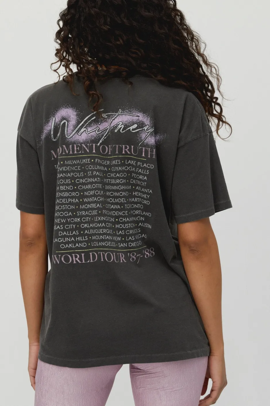 Sale - Whitney Houston Moment of Truth Merch Tee - Pigment Black Graphic Tees