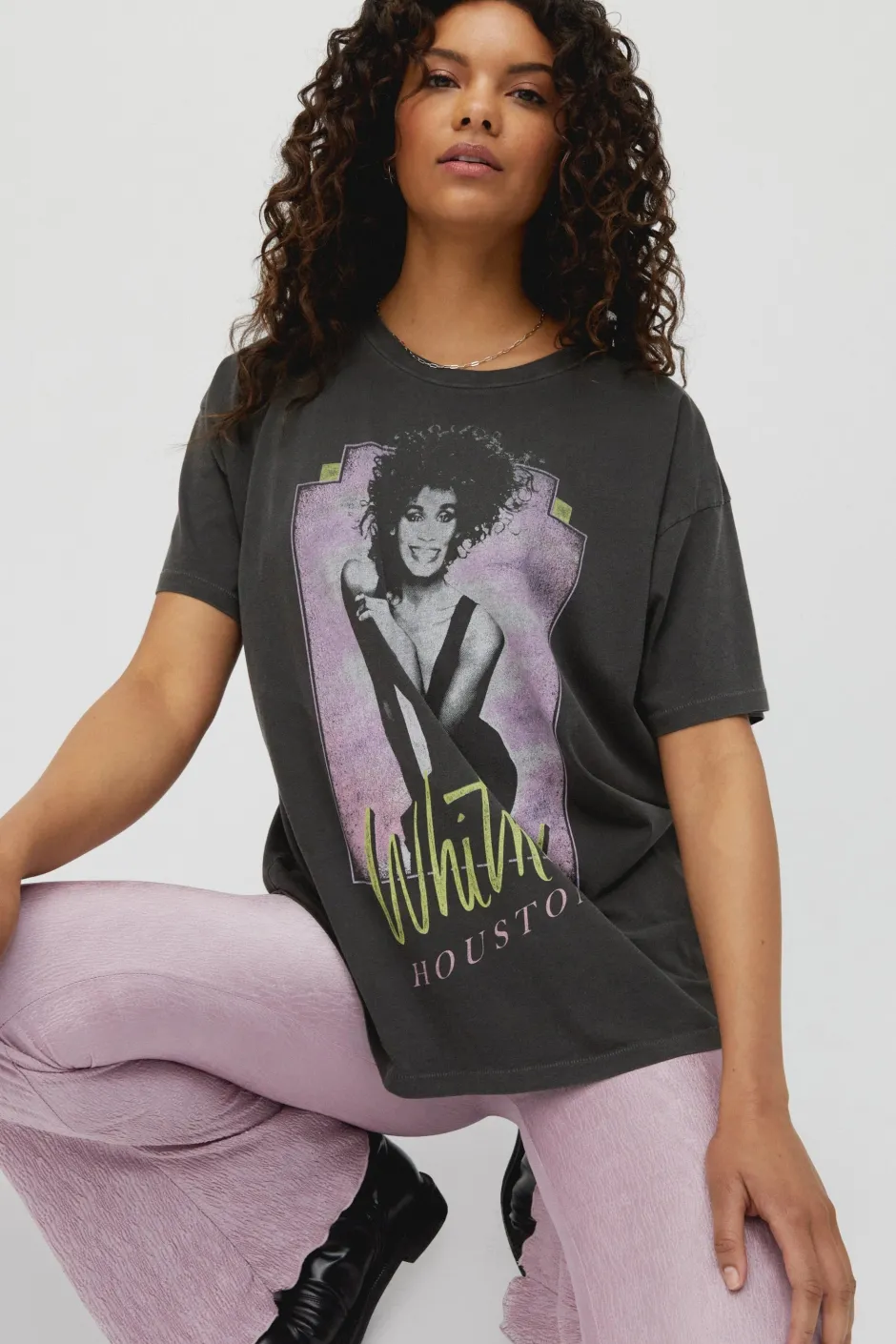 Sale - Whitney Houston Moment of Truth Merch Tee - Pigment Black Graphic Tees