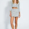 Best - Andi Skirt - Off White Plaid Mini Skirts