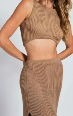 Fashion - August Top - Gold Shimmer Crop Tops