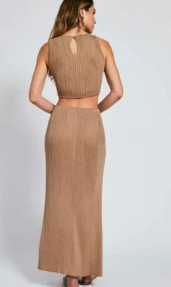 Fashion - August Top - Gold Shimmer Crop Tops