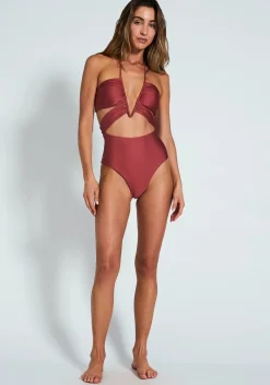 Fashion - Cassidy Full Piece - Rosewood One Piece