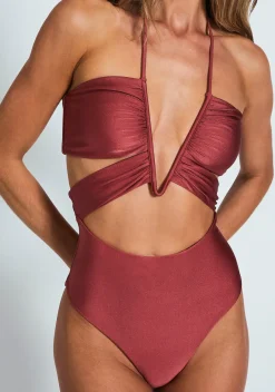 Fashion - Cassidy Full Piece - Rosewood One Piece