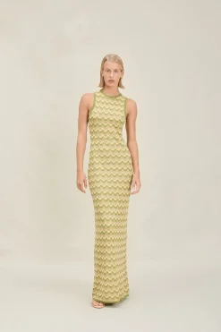 Clearance - Dalia Dress - Pistachio Coverups