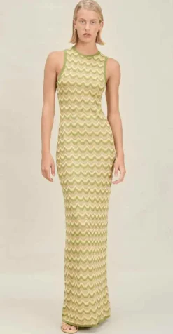 Clearance - Dalia Dress - Pistachio Coverups