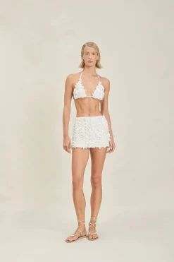 Sale - Leena Skirt - Off-White Texture Coverups