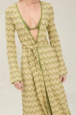 New - Lia Robe - Pistachio Coverups